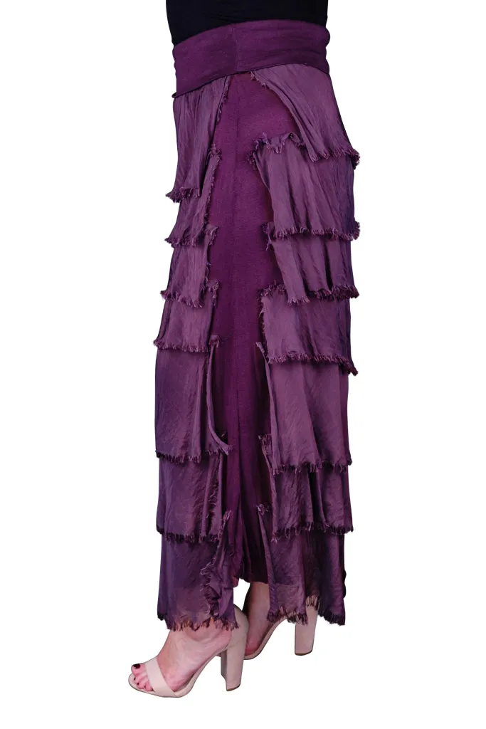 Elisa Silk Ruffle Skirt (SL201)